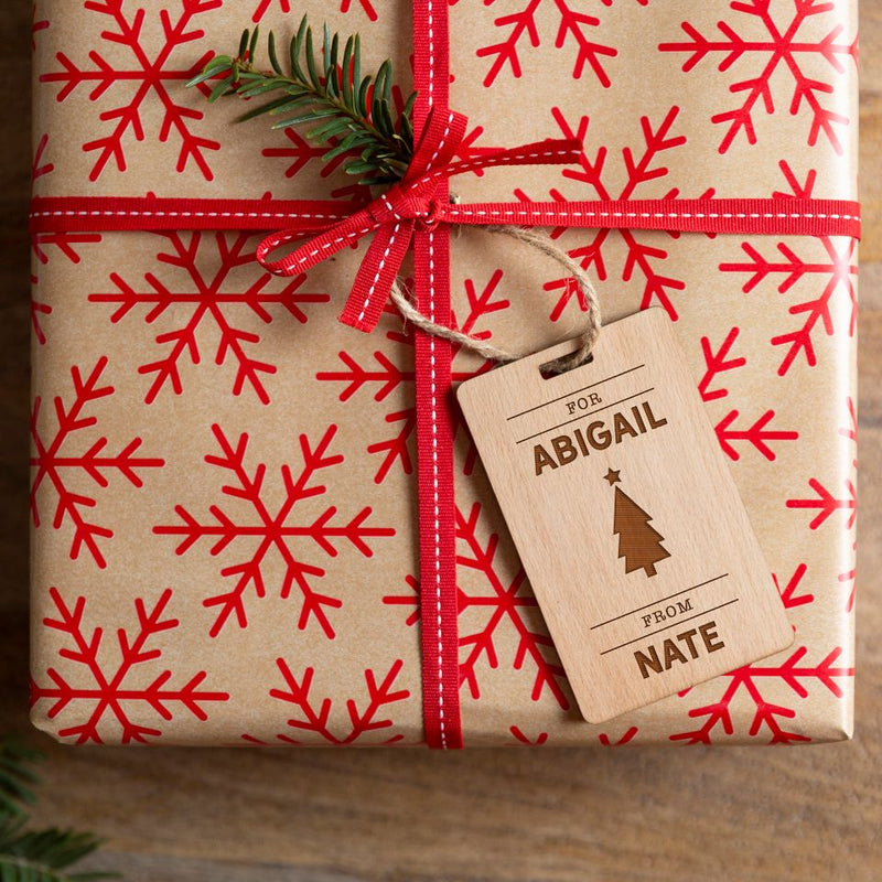 Personalized Wood Christmas Gift Tags -  - Qualtry