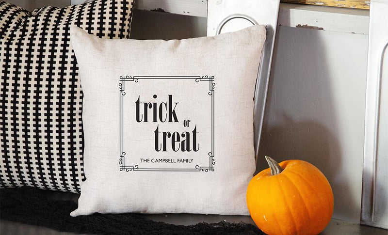 Personalized Halloween Throw Pillow Covers -  - Qualtry