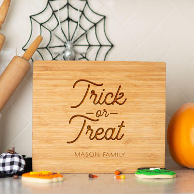 Personalized Halloween Bamboo Cutting Boards 11 x 13 -  - Qualtry