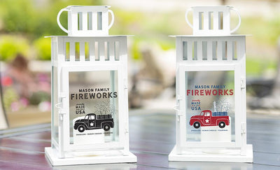 Personalized Patriotic Lanterns -  - Qualtry