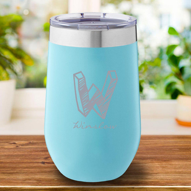 Personalized Mint Travel Tumbler 16oz. - Kate - JDS