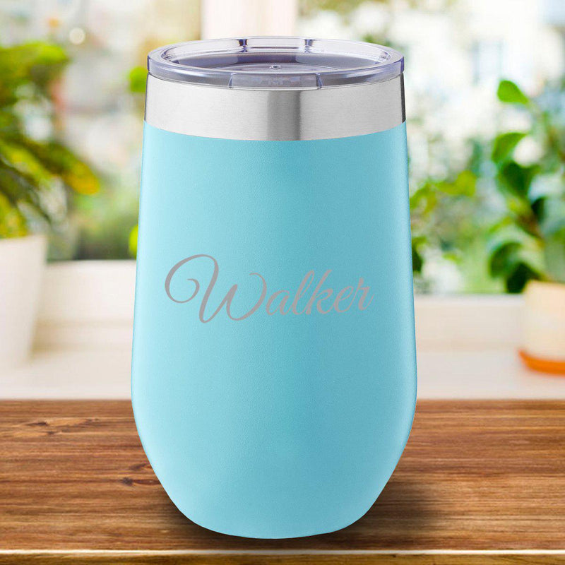 Personalized Mint Travel Tumbler 16oz. - Script - JDS