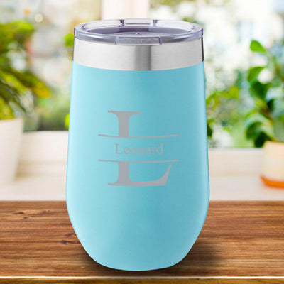 Personalized Mint Travel Tumbler 16oz. - Stamped - JDS