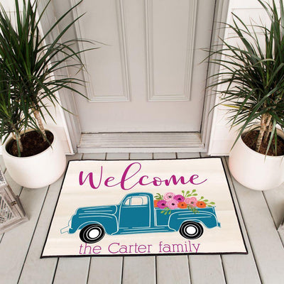 Personalized Floral Doormats -  - Qualtry