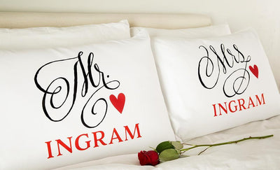 Personalized Romantic Pillowcases -  - Qualtry
