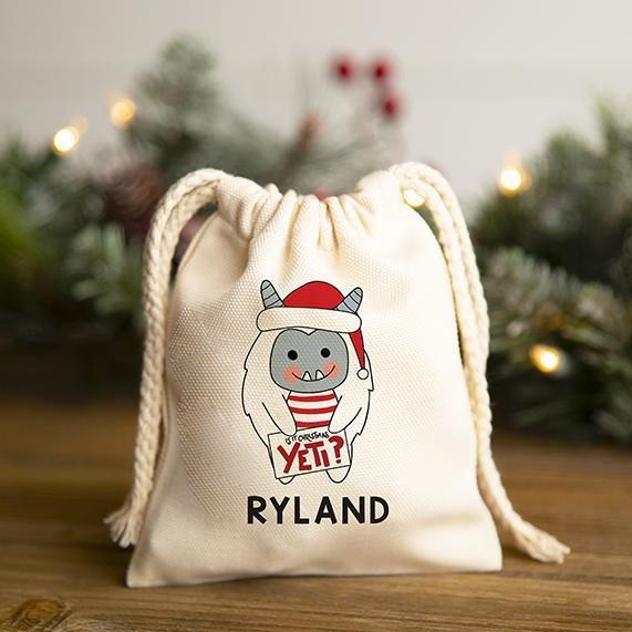 Personalized Small Christmas Gift Bags Custom Printed Festive Holiday Designs Perfect for Wrapping Presents and Stocking Stuffers A Gift Personalized