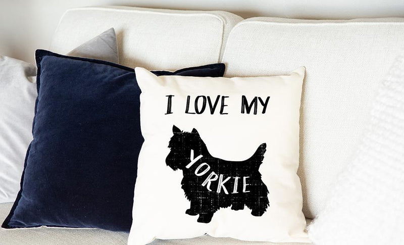Personalized Dog Breed Throw Pillow Covers -