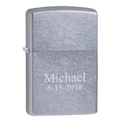 Personalized Chrome Zippo Lighter -  - Zippo