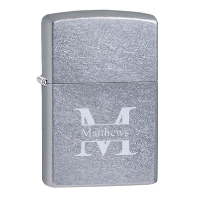 Personalized Chrome Zippo Lighter -  - Zippo